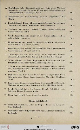 Höchst, 18. Jahrhundert (Nr. 80-87)