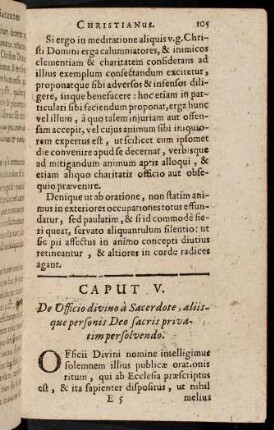 105-124, Caput V.-VII.