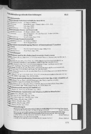 Postgraduiertenstudiengang Master of International Taxation (M.I.Tax)