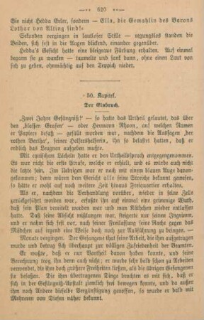 50. Kapitel. Der Einbruch.