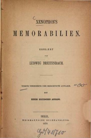 Xenophons Memorabilien