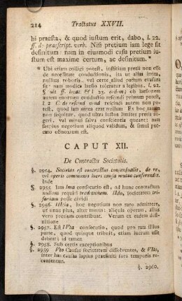 214-224, Caput XII. De Contractu Societatis. - Caput III. De Contractu Mandati.