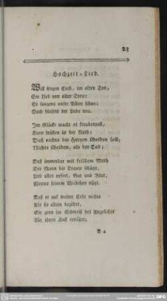 Hochzeit-Lied