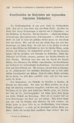 152-166 Concilienleben im fünfzehnten und beginnenden sechzehnten Jahrhundert