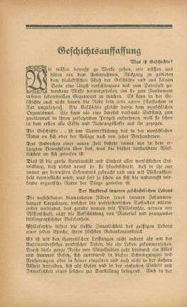 Geschichtsauffassung