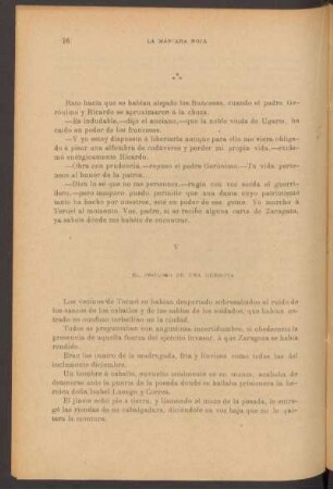 V - El prólogo de una derrota