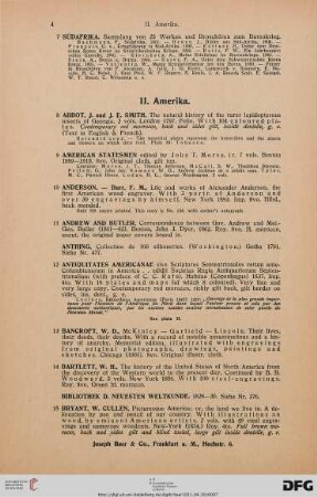 II. Amerika (Nr. 8-89)