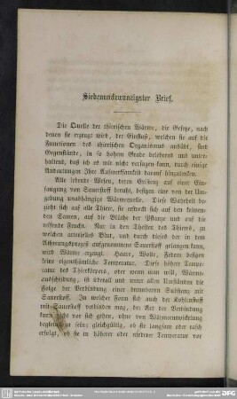 Siebenundzwanzigster Brief
