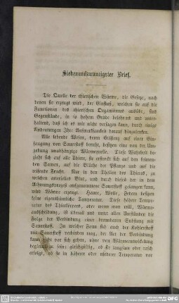 Siebenundzwanzigster Brief