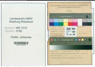 Entnazifizierung Johannes Grefer , geb. 21.12.1911 (Speiseeishersteller)
