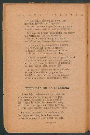 Burbujas de la infancia