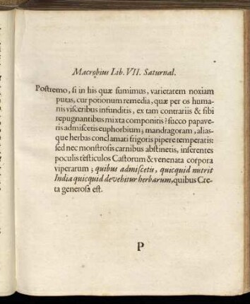 Macrobius Lib. VII. Saturnal.