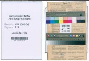 Entnazifizierung Fritz Loepertz , geb. 29.04.1898 (Gastwirt)