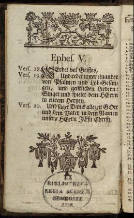 Ephes. V.