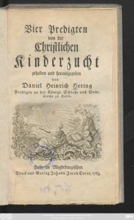 Vier Predigten von der Christlichen Kinderzucht