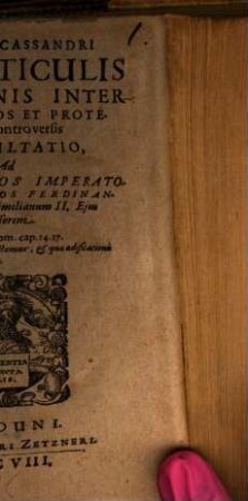 De Articulis religionis inter catholicos et protestantes Consultatio