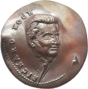 Medaille von Victor Huster auf Richard Koch
