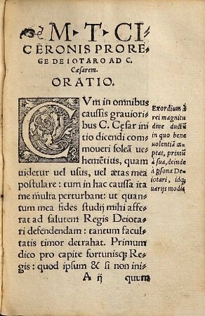 M.T.C. Orationes tres : Pro Rege Deiotaro. Q. Ligario. Archia poëta. Dialecticis ac Rhetoricis artificijs illustratæ