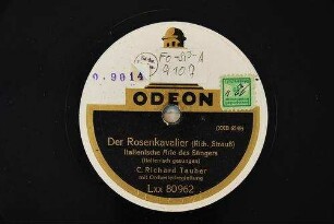 Der Rosenkavalier : Italienische Arie des Sängers / (Rich. Strauß)
