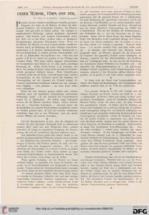 Ueber Technik, Form und Stil, [2]