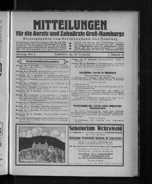 Jahrgang 1925, Hamburg, den 29. November, Nummer 48