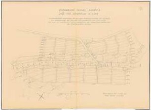 Gartenanlagen und Gärten Wohngebiet Burgfeld, Neviges: Lage- und Höhenplan der Wohnsiedlung 1:200