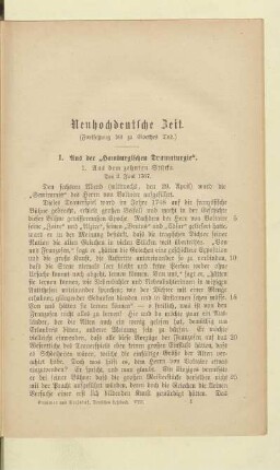 Neuhochdeutsche Zeit