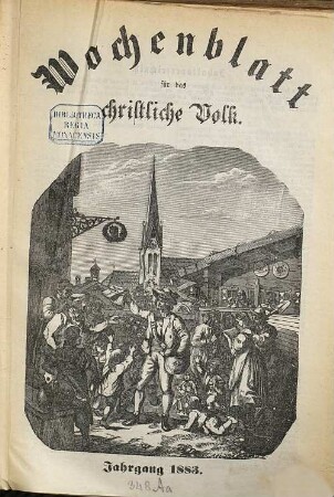 Wochenblatt für das christliche Volk. 1883