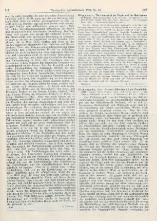 518-519 [Rezension] Eichengrün, Fritz, Gerbert (Silvester II.) als Persönlichkeit