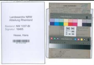 Entnazifizierung Hans Hesse , geb. 11.02.1902 (Amtsanwalt)