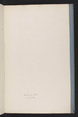 Francke, Major: Zeichnungen militärischer Befestigungen. Projektiert von Francke, gestochen von Henry, Unteroff. d. Ingenieur-Corps, 18. Jh. 54. Taf. mit kol. Zeichnungen. : Buchdeckel, hinterer, Innenseite mit Signatur der Sächsischen Landesbibliothek Dresden, um 1794. Papier. 42,1 x 27 cm.