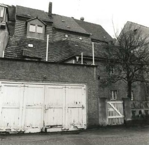 Stolpen, Dresdner Straße 10. Wohnhaus (nach 1795). Rückseite mit Hinterhaus