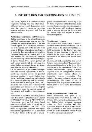 5. Exploitation and dissemination of results