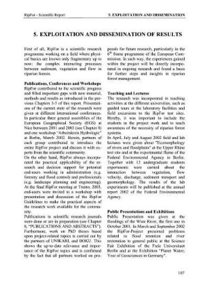 5. Exploitation and dissemination of results