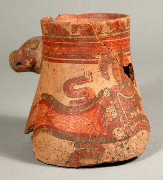 Upper part of a clay vessel