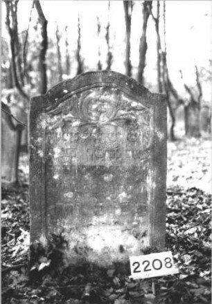 Grabstein 2208 (Detailaufnahme)