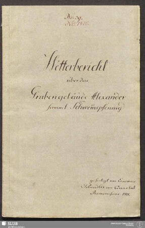 Wetterbericht über das Grubengebäude Alexander sammt Schwem̄spfennig - 18.6093 4.