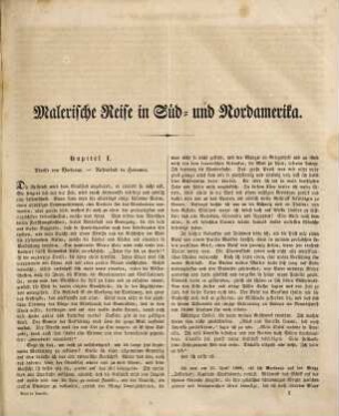 Malerische Reise in Süd- und Nordamerika : eine geordnete Zusammenstellung des Wissenswürdigsten von den Entdeckungsreisen eines Columbus, Las Casas, Oviedo ..., [1]