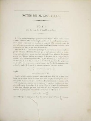 Notes de M. Liouville.