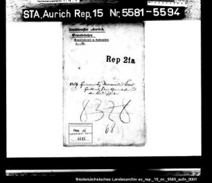 Hausierkonzessionen und -gesuche: Heimann Lazarus Heimanns aus Esens, Trödelhandel