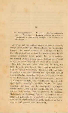 III. Een weinig geschiedenis. - ...
