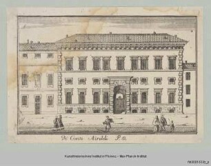 Veduten von Mailand : Vedute des Palazzo Spinola, auch Palazzo Airoldi genannt, in Mailand