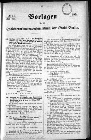 No. 11 (129-139), 14. März 1924