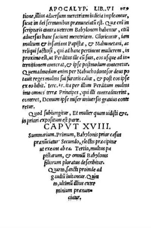 Capvt XVIII.
