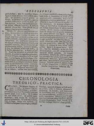 Chronologia Theoretico-Practica.