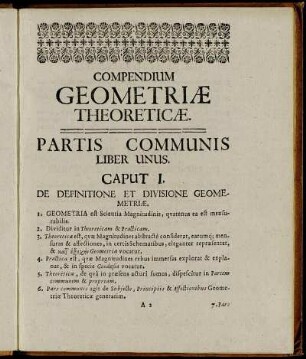 Partis Communis Liber Unus.