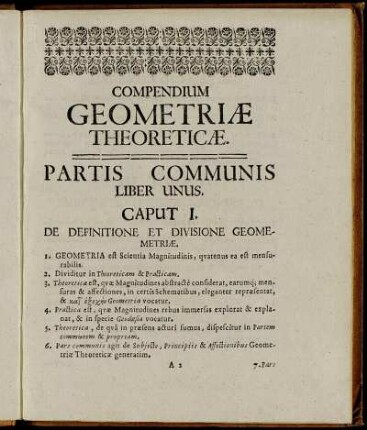 Partis Communis Liber Unus.