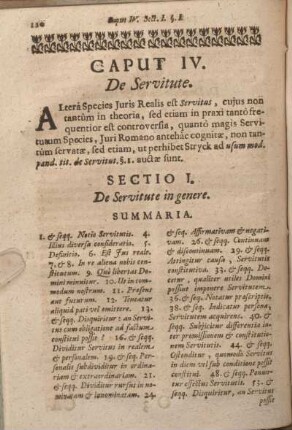 Caput IV. De Servitute.