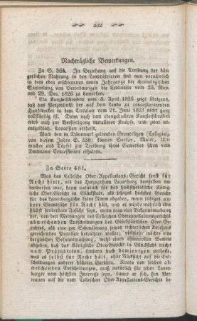 [XX.] Nachträgliche Bemerkungen.