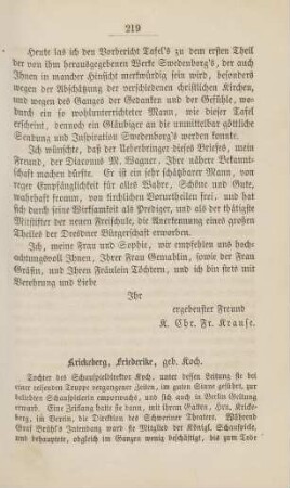 Krickeberg, Friederike, geb. Koch